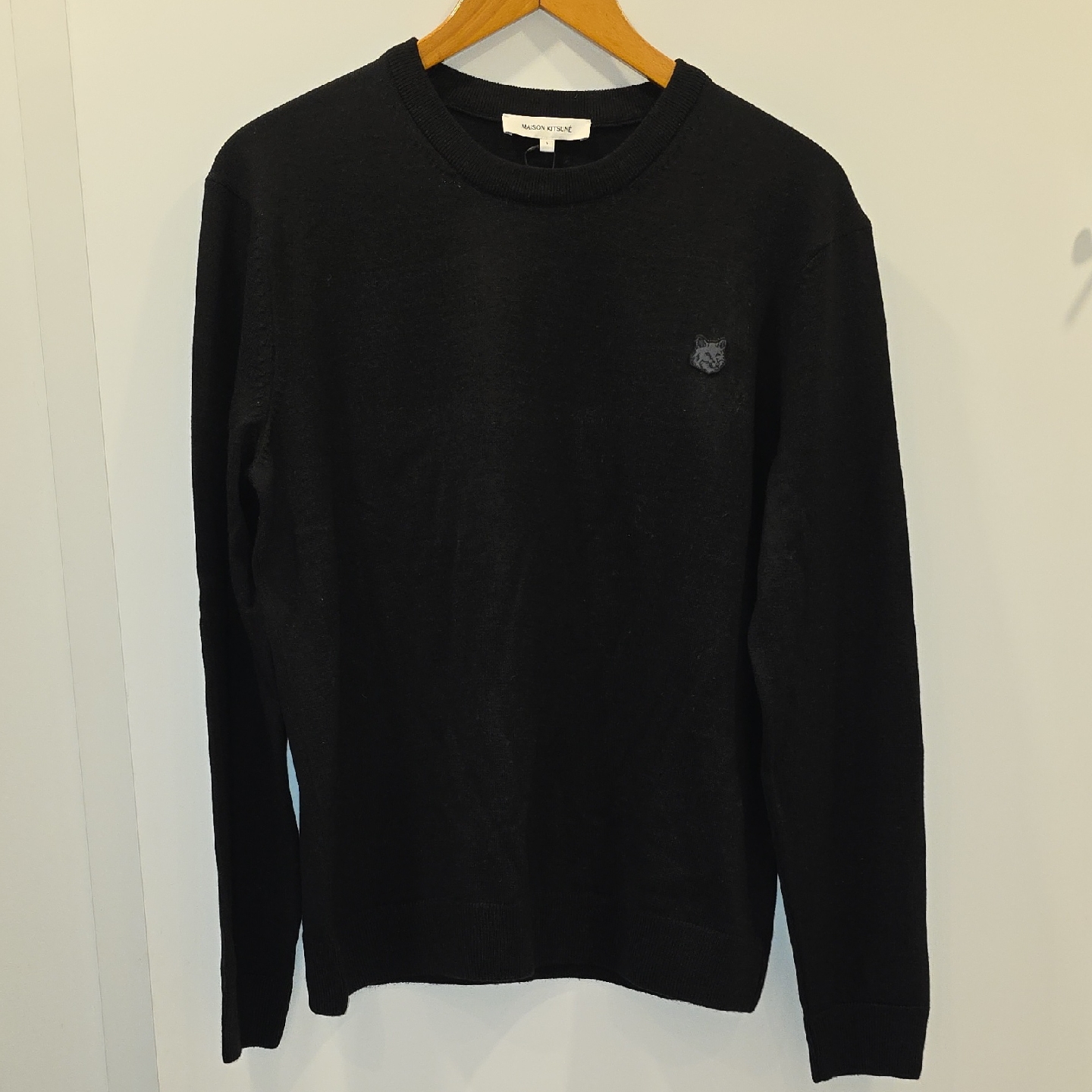 Maison Kitsune Black Knit Sweater (Brand New W/Tags)